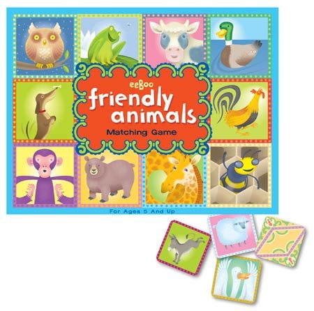 Childrens Toyshop  Toys : Eeboo Friendly Animals Matching Game