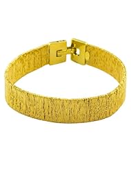 Elegant 14 Karat Yellow Gold Wire Wrap Style Italian Made Bracelet 7 inch