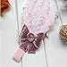 Baishitop Lovely Baby Girls Cotton Headband, Pink Feather Hairband Light Bow(1PC)
