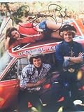  : Dukes of Hazzard cast on General Lee 8x10 Signed Autographed Photo w/ Certificate of Authenticity