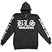 Black Label Society Men's Worldwide Zippered Hooded Sweatshirt Black