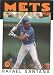 1986 Topps # 587 Rafael Santana New York Mets Baseball Card