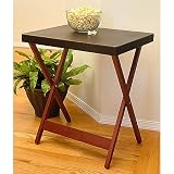 Faux Leather TV Table