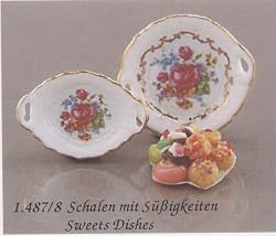SALE!!! Reutter Porcelain Miniature Sweet Plate Set