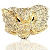 Hip Hop Wholesale - GOLD STYLE ELEPHANT ICED OUT BELT BUCKLE