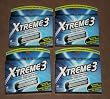 16 Schick Xtreme3 Blades 4 * 4 Cartridges Refills Use with Subzero Razor