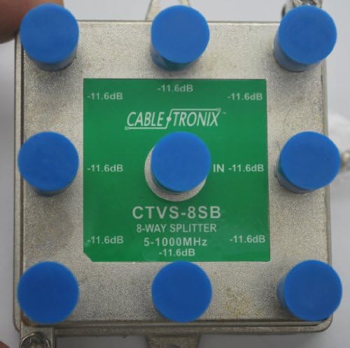 CABLETRONIX 5-1000 MHZ 8-WAY CTVS-8SB VIDEO/AUDIO CABLE TV SPLITTER 8 OUTPUTS