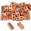 2 Hole Spacer Bali Beads Copper Plated 9mm Approx 20