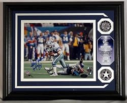 Jay Novacek Autographed Photomint with Silver Coins - Plaque - Dallas Cowboys NFL Football