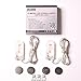 RTGS 2 Sets 15 Cold White Color Micro LED String Lights Battery Operated on 6 Feet Silver Wire (3)