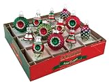 RADKO Shiny Brite Mini Mixed Shapes Vintage Christmas Ornaments