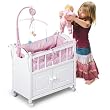 Badger Toys Doll Crib with Cabinet
