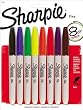 Sharpie Permanent Marker Fine Tip 8 Pack
