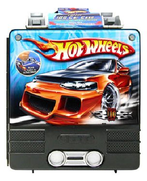 Childrens Toyshop  Toys : Hot Wheels Rollin' 100 Car Case with Launcher (Colors May Vary)