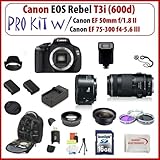 Canon EOS Rebel T3i SLR Digital Camera with Canon EF 50mm f/1.8 II & Canon  ....
