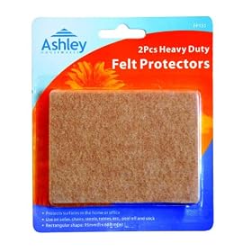 2 Pack Heavy Duty Felt Protectors For use on Sofas, Chairs, Stools, Tables, etc. 95 mm x 68 mm