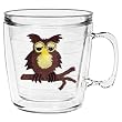 Owl 12 oz Insulated Coffee Mug, Clear