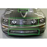 05-09 Ford Mustang V8 GT 3pc Upper + 1pc Bumper + 1pc Hood Scoop Combo Billet Grille by AR