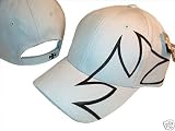 GREY & BLACK GIANT CROSS DESIGN BASEBALL CAP CAPS HAT HATS ADJUSTABLE