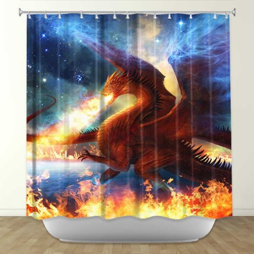 Dragon Shower Curtains Gifts for Dragon Lovers