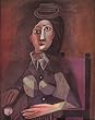 Portrait Avril 1942 Lithograph By Pablo Picasso Published By Verve - Framed Artwork