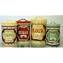 Country Store Kitchen Canister Set of 4 Ceramic Air Tight Seals