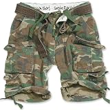 Produkt-Bild: Herrenshort im Destroyed-Look - Division Short - Farbe: woodland gewaschen
