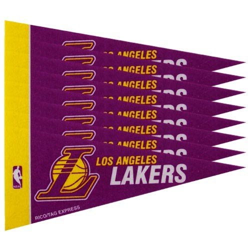 Los Angeles Lakers Mini Pennant Set: 8-Pack