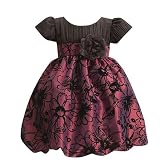 Lito Baby Toddler Little Girls Purple Christmas Holiday Dress 12M-7