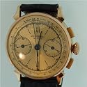 Vintage/Antique watch: Universal Geneve 18k Rose Gold Chronograph Watch 1940's