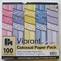 8" x 8" VIBRANT SCRAPBOOKING CARDMAKING PAPER MANIA