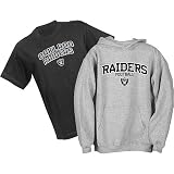 Oakland Raiders NFL Youth Belly Banded Hooded Sweatshirt and T-Shirt Combo Pack