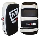 Pair of Pro Curved BLK/W Thai Pad Kick boxing training Pads Arm Punch boxing pad