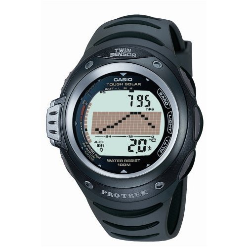 Casio PRG-100/3VER Pro Trek Montre Homme - Multifonction - Quartz digitale - Bracelet caoutchouc