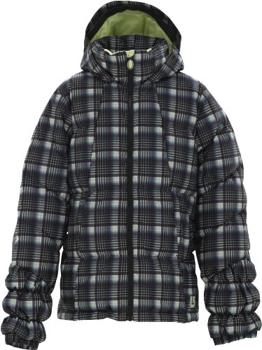 Burton Kinder Snowboardjacke GIRLS ALLURE PUFFY, true black candy plaid, Gr. 140 (M), 2536 Preisvergleich