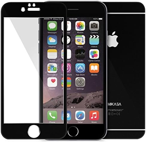 iPhone 6 Plus [ 9H Tempered Glass ] FEC Premium Full Edge Curved HD Screen Protector [ 5.5 Inch ] MIKASA TECH 3D Touch iPhone 6s Plus Shatter Resistant Oleophobic Coating [ BLACK ]