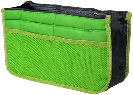 Moeni Handbag Purse Large Liner Multifunctional Organizer and Travel Inserts for Tote Bags- Easy Change Bags(GREEN)