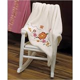Baby Martex Raspberry Petals Applique Blanket