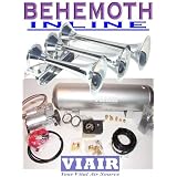 BEHEMOTH-i Triple Trumpet Train Air Horn & VIAIR 150psi 275c 2.5 Gallon Complete... by Assured Performance-Horns w Viair System