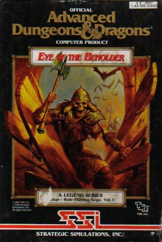 Advanced Dungeons & Dragons Eye of the Beholder I and II PC Game Diskettes complete. 1990 1991