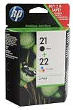 HP 21/22 Combo Pack - Print cartridge - 1 x black, colour (cyan, magenta, yellow)