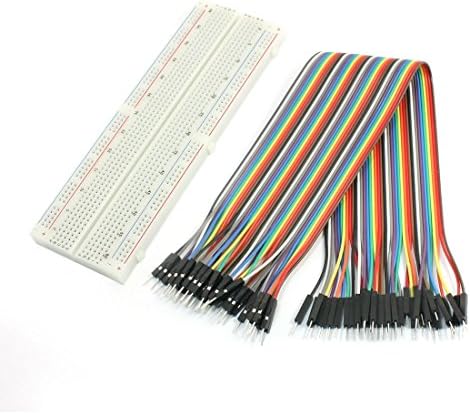 165mm x 55mm Solderless Breadboard MB-102 w 40-Pin M/M Jumper Wire