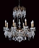 2-59867-8-165 Savoy House Lighting Alexander I Crystal and Bronze Chandelier Light