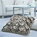 Bestimulus Satin Rose Flower Bed Sofa Square Pillow Cushion Pillowcase Case Cover Rose Flowers 16.5''x15.5'' Decorative (Gray)