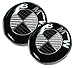 82mm/73mm Real Carbon Fiber BMW Black/Silver Hood/Trunk Emblems Badges