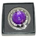 Elegant Ladies Fold Up Pocket Size Jewel & Diamond Effect Handbag Hook - C