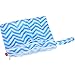 Damero 2Pack Waterproof Wet Bag, Reusable Wet Dry Bag Organizer for Travel, Beach, Diapers, Breast Pump Parts and Wet Swimsuits, Yellow Chevron+Blue Chevron