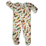 Wonder Kids - Infant and Toddler Girls Heavy Weight Colorful Socks Blanket Sleeper With Feet, White
