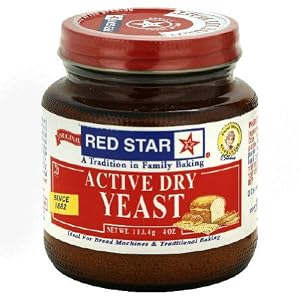 Red Star, Yeast Active Baking Jar, 4-Ounce (12 Pack) by Red Star