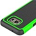 Galaxy S7, Berry Accessory(TM) [Drop Protection] Protective Case [Shock Proof] [Dual Lawyer] Hybrid Defender Armor Case Cover For Samsung Galaxy S7 With Free Berry logo stand holder (Green)